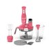 Blender 4 in 1 Hausberg HB-7710RZ, capacitate bol 1.5 l, 1500 W, functie turbo, Roz